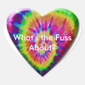 Adesivo Coração Tommy G Tie Dye Heart