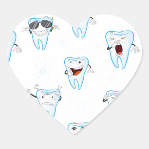 Adesivo Coração tooths