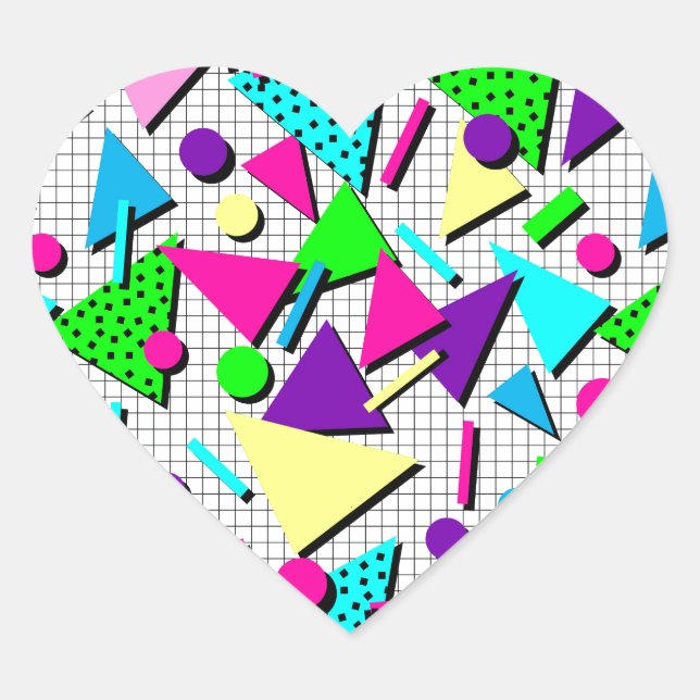 Adesivo Coração totalmente radical (Frente)