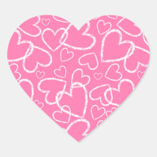 Adesivo Coração Trendy Heart Doodles 03
