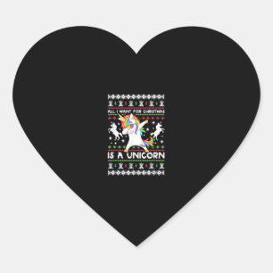 Adesivo Coração Tudo O Que Quero Para O Natal É Uma Camiseta Unicó