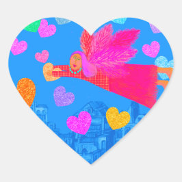 Adesivo Coração Tudo o que Você Precisa É Amor