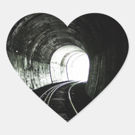 Adesivo Coração Túnel de locomotiva