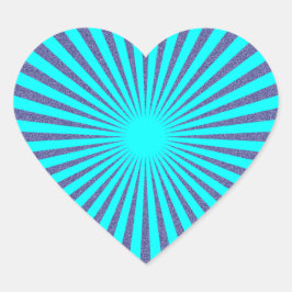 Adesivo Coração Turquoise Target -