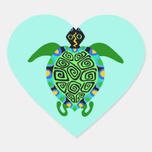 Adesivo Coração TURTLE - Vinheta