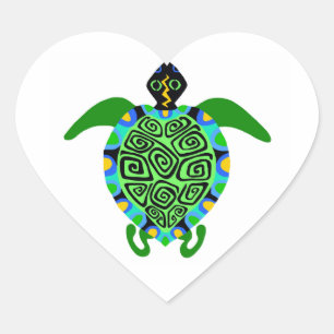 Adesivo Coração TURTLE - Vinheta