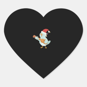 Adesivo Coração Ukulele Felry Christmas
