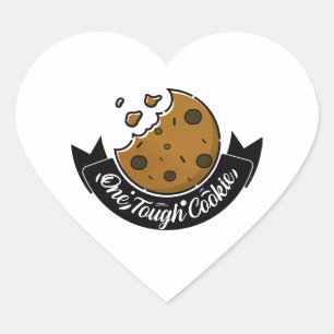 Adesivo Coração um biscoito duro