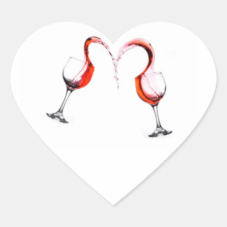 Adesivo Coração Um brinde