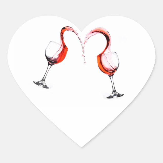 Adesivo Coração Um brinde (Frente)