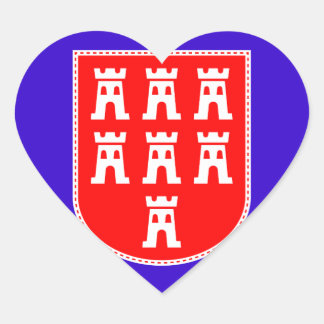 Adesivo Coração Um coração para a Saxônia