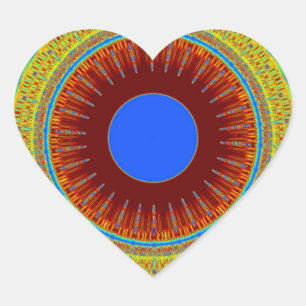 Adesivo Coração Um dia agradável e uma noite melhor