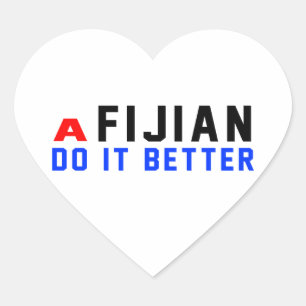 Adesivo Coração Um Fijian melhora