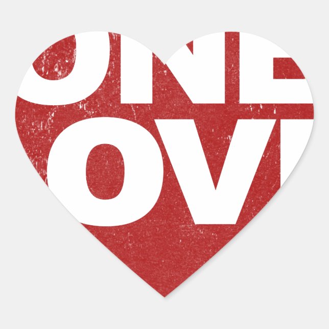 Adesivo Coração Um Poster de amor (Frente)
