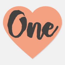 Adesivo Coração Um primeiro aniversario de arte Primeiro Aniversár