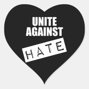 Adesivo Coração Una contra o ódio