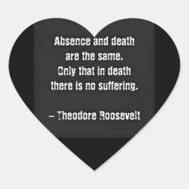 Adesivo Coração Ursinho Roosevelt - Ausência E Morte
