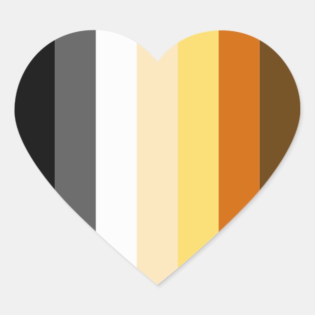 Adesivo Coração Urso Ordenado (Frente)