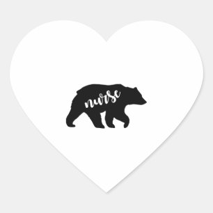 Adesivo Coração Urso Urso