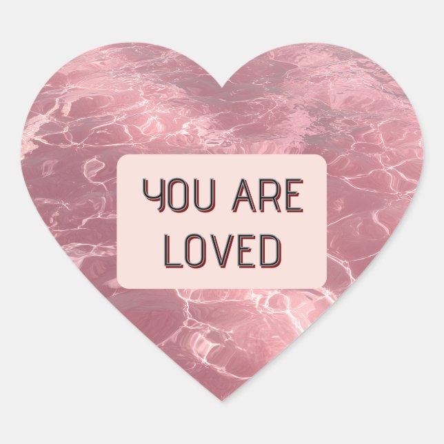 Adesivo Coração Valentine Heart Sticker Show Someone You Care (Frente)