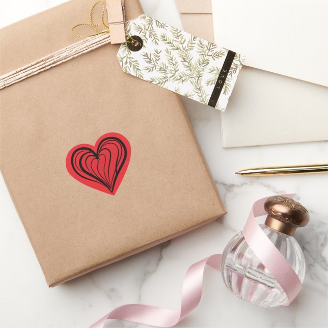Adesivo Coração Valentine’s Day Gifts - Red Heart -  (Presentear)