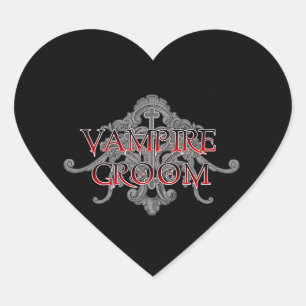 Adesivo Coração Vamire Groom Heart Sticker