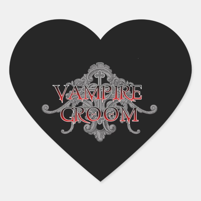 Adesivo Coração Vamire Groom Heart Sticker (Frente)