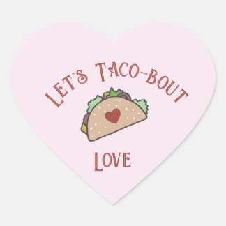 Adesivo Coração Vamos personalizável Taco-bout Love