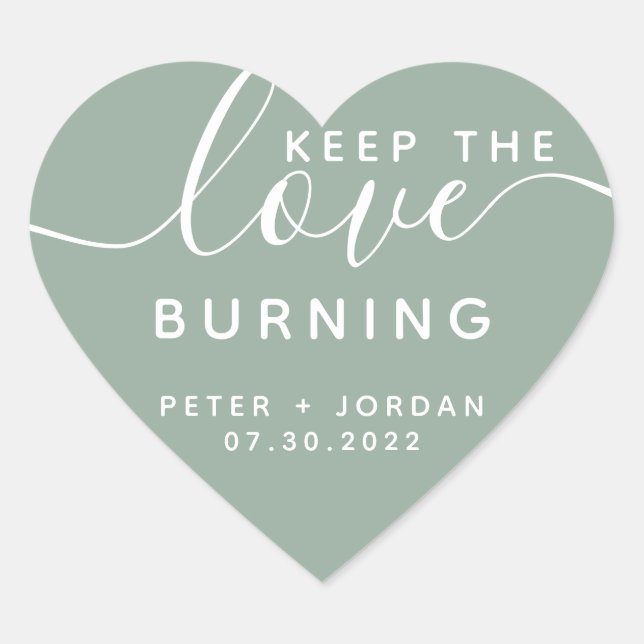 Adesivo Coração Velas de Coração (Frente)