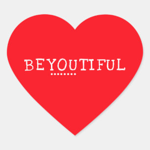 Adesivo Coração Vermelho