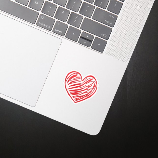 Adesivo Coração vermelho (Criador carregado)
