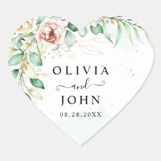 Adesivo Coração Verniz Geométrico Floral Rosa Simples