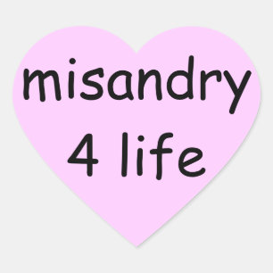 Adesivo Coração vida 4 misandry