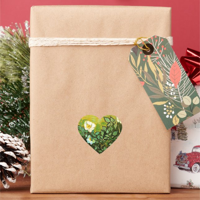 Adesivo Coração Vincent van Gogh - Rosas selvagens, (Feriado)