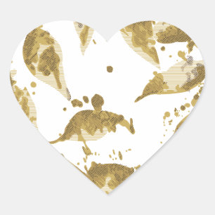 Adesivo Coração Vinheta