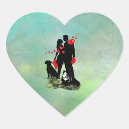 Adesivo Coração Vinheta