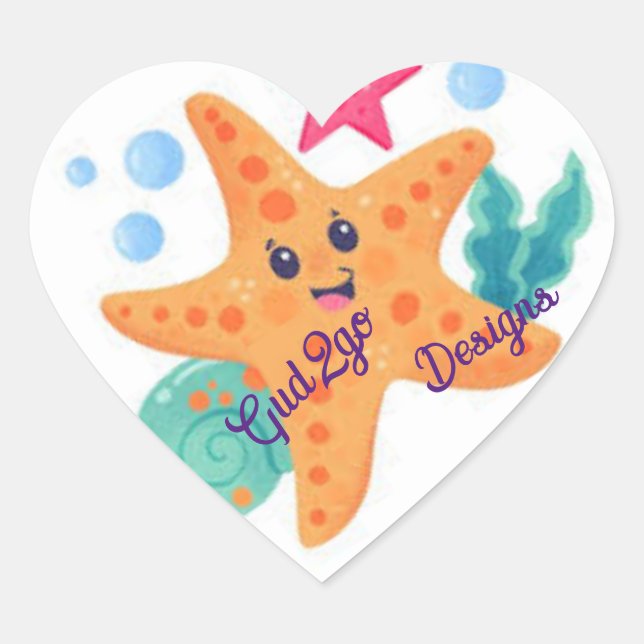 Adesivo Coração Vinheta (Frente)