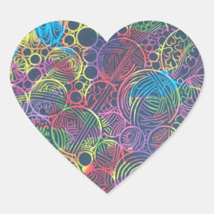 Adesivo Coração Vinheta