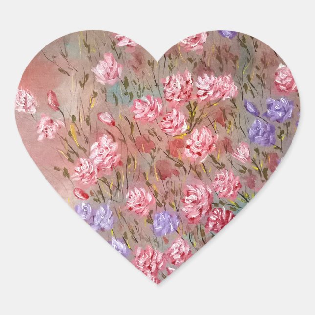 Adesivo Coração Vinheta (Frente)