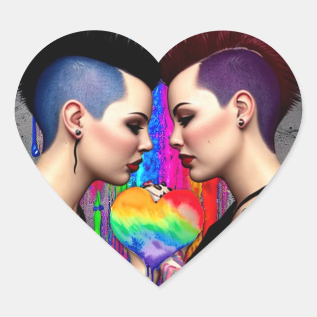 Adesivo Coração Vinheta (Frente)