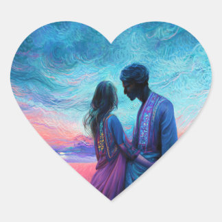 Adesivo Coração Vinheta 'A Ver'