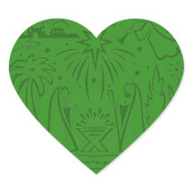 Vinheta cardíaca de Natal