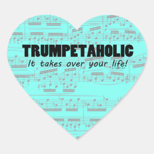 Adesivo Coração Vinheta Cardíaca Trumpetaholic Life