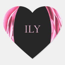 Vinheta de coração cor-de-rosa com Rosa metálico