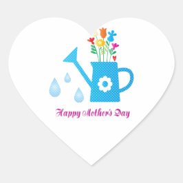 Adesivo Coração Vinheta de coração da mãe