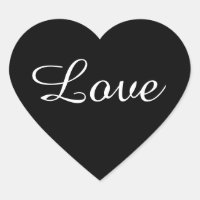 Vinheta de Coração de Amor Preto e Branco, Favor d