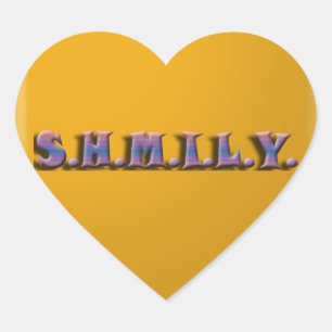 Adesivo Coração Vinheta de Coração SHMILY