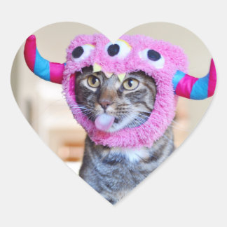 Adesivo Coração Vinheta Derp Monster