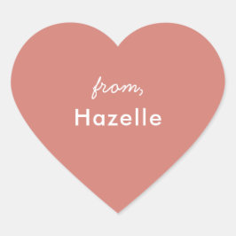 Adesivo Coração Vinheta dia de os namorados de forma cardíaca Dust