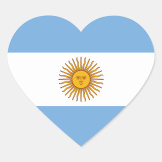 Adesivo Coração Vinheta do Coração do Sinalizador Argentina